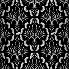 seamless wallpaper.damask pattern.floral background