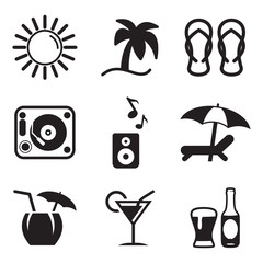 Beach Bar Icons