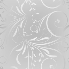 seamless pattern on a silver background