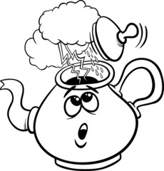 tempest in a teacup saying cartoon