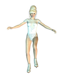 Woman figure skater