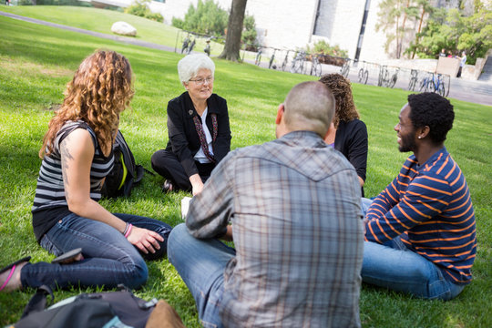 Outdoor Class At University