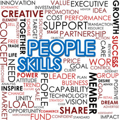 People skill word cloud