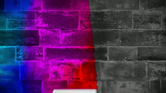 Colouring a grey wall