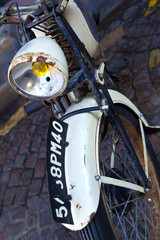 Fototapeta premium Moto, transport, antiquité, brocante, collector, mécanique 