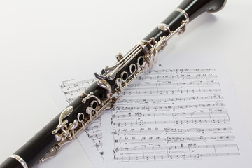 Klarinette mit Noten