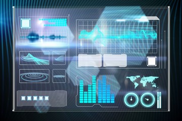 Composite image of business interface