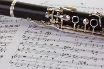 Klarinette mit Noten