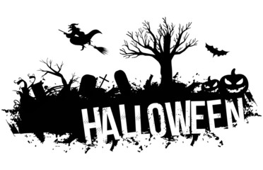 Grunge black Halloween
