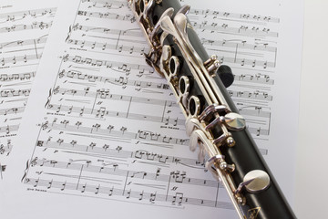 Klarinette mit Noten