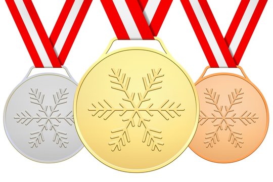 Österreichisch medaillen für die Winterspiele