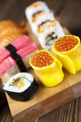 Sushi traditional japanese food 