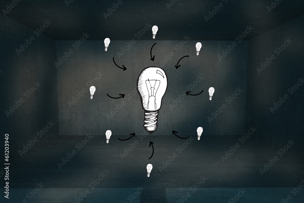 Poster composite image of idea doodle