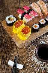 Sushi traditional japanese food 