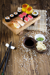Sushi traditional japanese food 