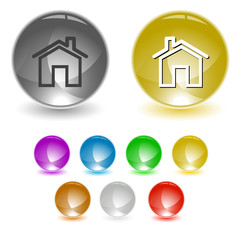 Home. Vector interface element.