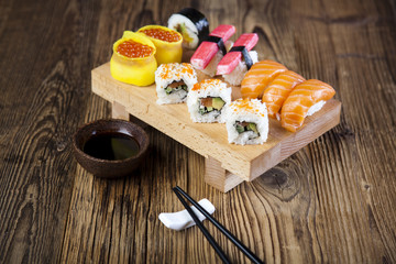 Sushi traditional japanese food 