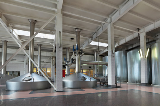 Interior of the brewery