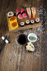 Sushi traditional japanese food 