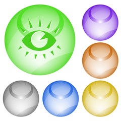 Eye. Vector interface element.