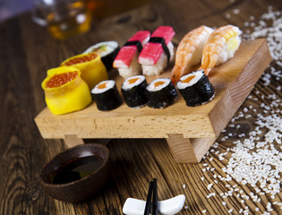 Collection of sushi 