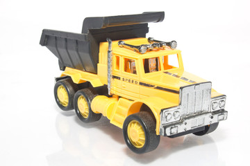 Obraz premium toy car the truck isolated on a white background