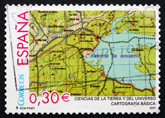 Postage stamp Spain 2007 Map, Cartography