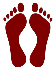 Fussabdruck Fußabdruck  #140207-svg02