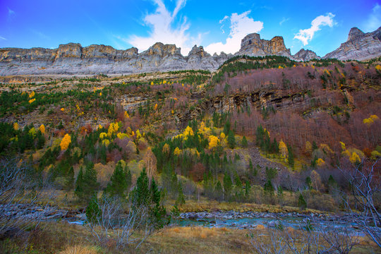 Faja de Pelay in Ordesa valley Pyrenees Huesca Spain