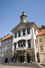 Fototapeta na wymiar Rathaus Lublana