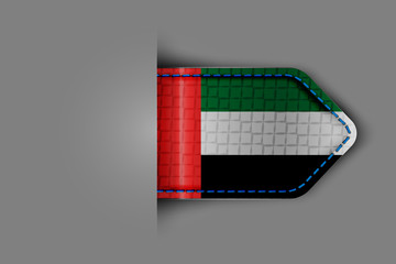 Fototapeta na wymiar Flag of the United Arab Emirates