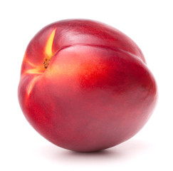 Nectarine fruit isolated on white background cutout