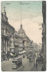 Fototapeta premium Leipziger Straße in Berlin 1910 (hist. Postkarte)