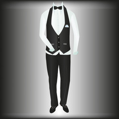 business wear, classic men's suit