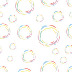 seamless pattern of color circles