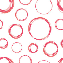 seamless pattern of red circles