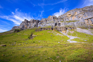 Circo de Soaso in Ordesa Valley Aragon Pyrenees spain