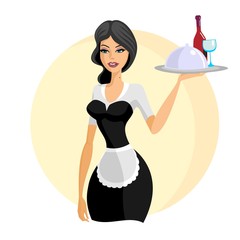 beautiful waitress