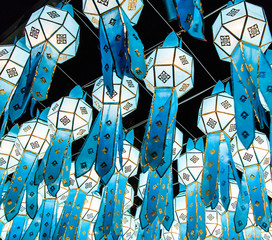 Lanna lantern in Loy Krathong festival, North of Thailand