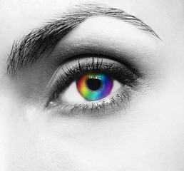 Pretty woman's eye
