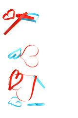 Сердце на белом фоне