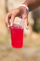 fresh and cold nectar drink