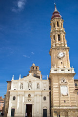 Fototapeta na wymiar Salvador Cathedral at Zaragoza, Spain