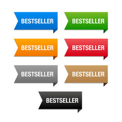 Bestseller labels. Vector.