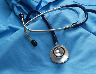 Doctor coat with stethoscope.