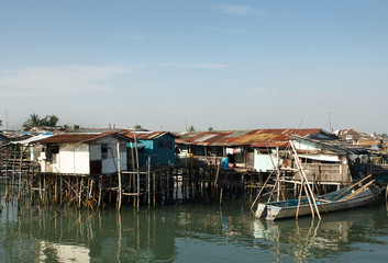 Fototapeta premium Houses on water