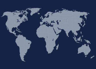 Obraz na płótnie Canvas Küçük noktalı dünya haritası