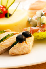 chicken with mashed potatoes for kids menu