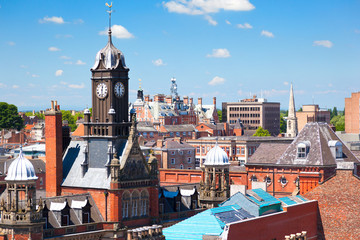 Cityscape of York, a town in North Yorkshire, England