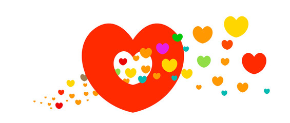 Full Color Love Vector